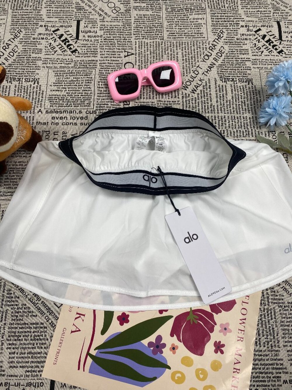 New With Tags🏸ALO Yoga White Match Point Tennis Skirt - Picture 4 of 10